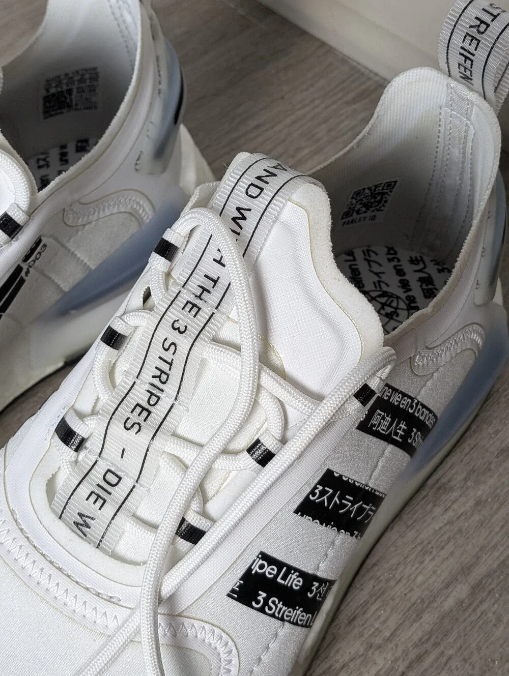 Men's Adidas NMD V3 (FZ5965) - White/Black, Size 8